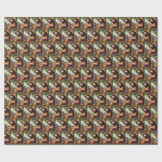 Luiaard Oma Cadeaupapier (Vlak)