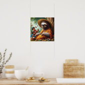 Luiaard Oma Poster (Keuken)