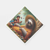 Luiaard Oma Servet (Hoek)