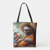 Luiaard Oma Tote Bag (Achterkant)