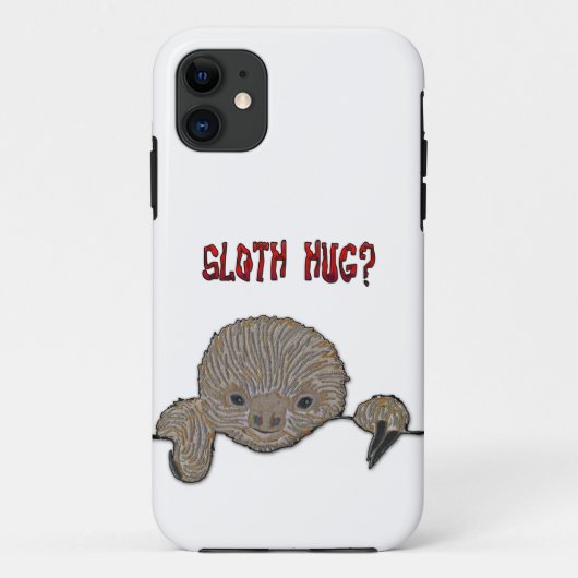 Luiaard Omhels Baby Luiaard Case-Mate iPhone Case (Achterkant)