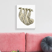 Luiaard op Canvas (Insitu (Woonkamer))