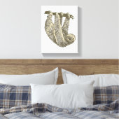 Luiaard op Canvas Afdruk (Insitu (Slaapkamer))