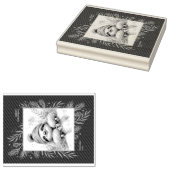 Luiaard op een slee rubberstempel (Gestempeld)