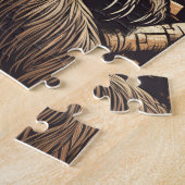 Luiaard op een tropisch strand legpuzzel (Zijkant)