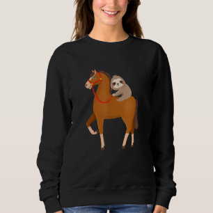 luiaard op paard grappige luiaard ritten paard lui trui