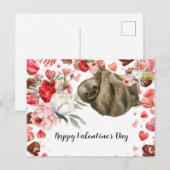 Luiaard op Valentijnsdag  Feestdagenkaart (Voorkant / Achterkant)