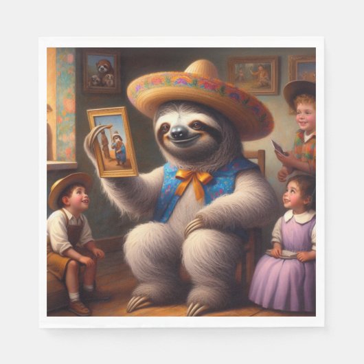 luiaard opa servet (Voorkant)