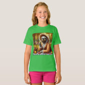 luiaard picknick t-shirt (Voorkant volledig)