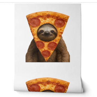 Luiaard pizza grappig rare grap meme schattig gelu behang