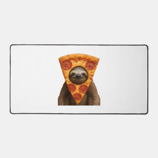 Luiaard pizza grappig vreemd grap meme schattig ge bureaumat (Voorkant)
