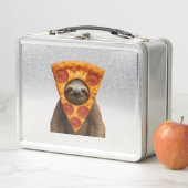 Luiaard pizza grappige rare grap meme schattig gel (In situ)