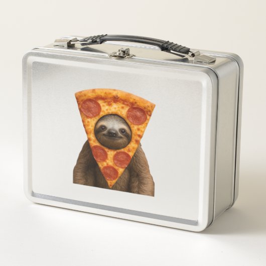 Luiaard pizza grappige rare grap meme schattig gel (Voorkant)