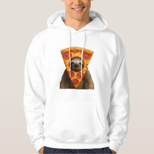 Luiaard pizza grappige rare grap meme schattig gel hoodie
