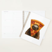 Luiaard pizza grappige rare grap meme schattig gel planner (Display)