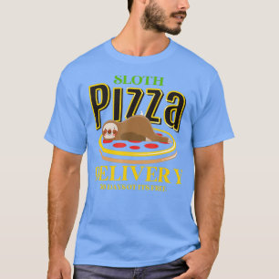 Luiaard Pizza Levering Fast Food Grappige Pizza T-shirt