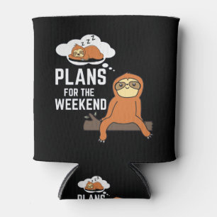 Luiaard Plannen Voor Het Weekend Blikjeskoeler