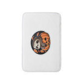 luiaard pompoen Halloween sticker Oversized T-Shir Badmat (Voorkant Verticaal)