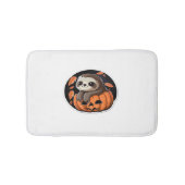 luiaard pompoen Halloween sticker Oversized T-Shir Badmat (Voorkant)