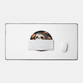 luiaard pompoen Halloween sticker Oversized T-Shir Bureaumat (Keyboard & Muis)