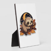 luiaard pompoen Halloween sticker stijl 2 Classic  Fotoplaat (Zijkant)