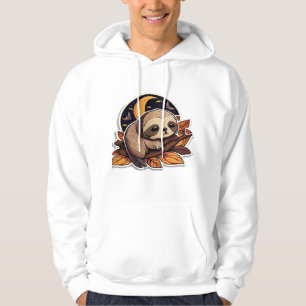 luiaard pompoen Halloween sticker stijl 2 Classic Hoodie