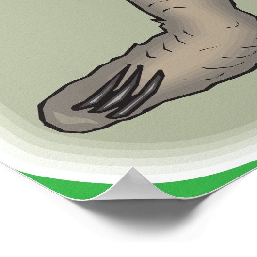 Luiaard poster (Hoek)