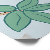 Luiaard Poster Slow down en geniet van de reis (Hoek)