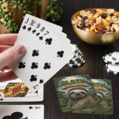 Luiaard Regenwoud Bladerdak POPCUT Pokerkaarten (Insitu)