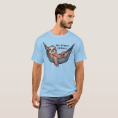 Luiaard Relax Uniseks T-shirt (Voorkant volledig)