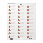 Luiaard retouradreslabels etiket (Full Sheet)