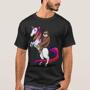 Luiaard Ridding Eenhoorn T-shirt