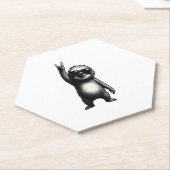 Luiaard Rocking Dance Kartonnen Onderzetters (Schuin)