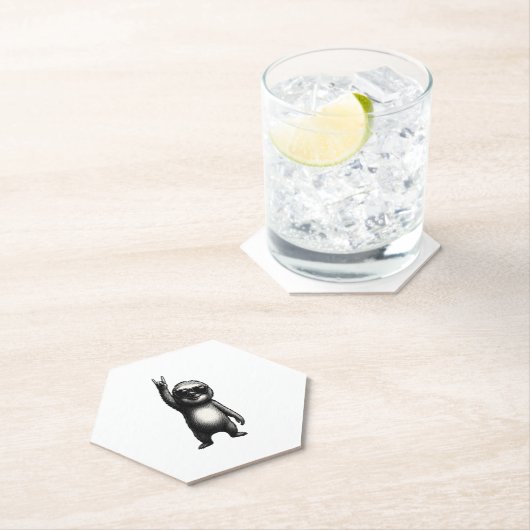 Luiaard Rocking Dance Kartonnen Onderzetters (Insitu)