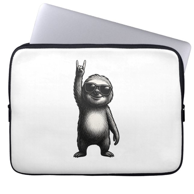 Luiaard Rocking Dance Laptop Sleeve (Voorkant)