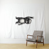 Luiaard Rocking Dance Wandkleed (In Situ (horizontaal))