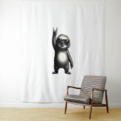 Luiaard Rocking Dance Wandkleed (In situ)