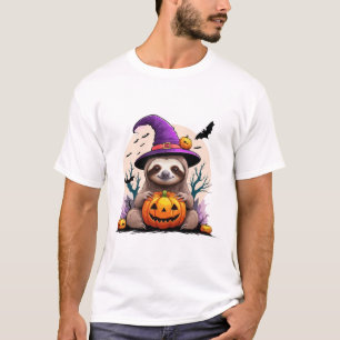 Luiaard Roze Hoed Halloween T-shirt
