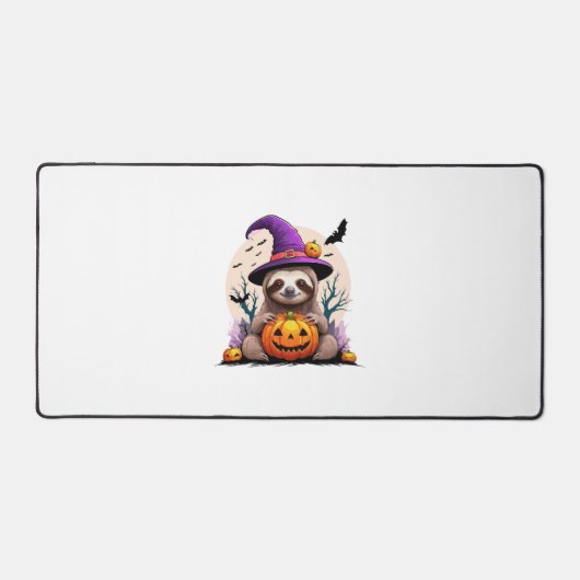 Luiaard Roze Pet Halloween Bureaumat (Voorkant)