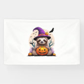 Luiaard Roze Pet Halloween Spandoek (Horizontaal)