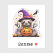 Luiaard Roze Pet Halloween Sticker (Vel)