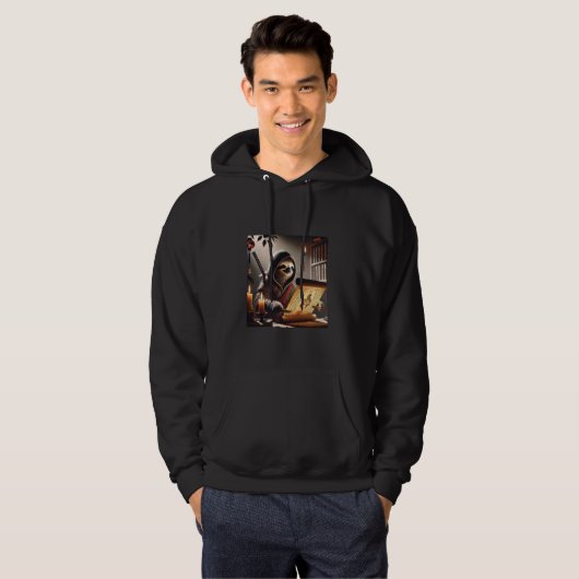 Luiaard Samurai Assassin Hoodie (Voorkant volledig)