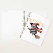 Luiaard Schattige Halloween Heks Grappige Essentië Planner (Display)