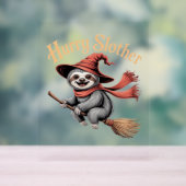 Luiaard Schattige Halloween Witch Funny Essential  Acryl Bord (Neutraal)