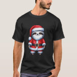 Luiaard Schattige Santa Funny Christmas Sloth T-shirt<br><div class="desc">Luiaard Schattige Santa Funny Christmas Sloth</div>