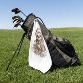 Luiaard Shirt Kerstman Hoed Golfhanddoek (Groen)