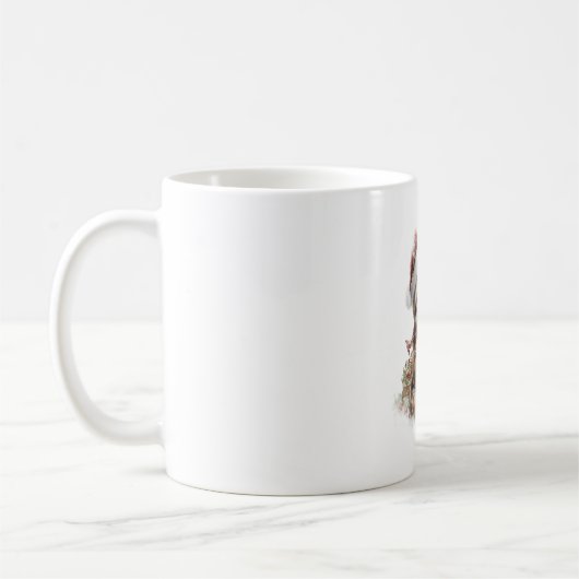 Luiaard Shirt Kerstman Hoed Koffiemok (Links)