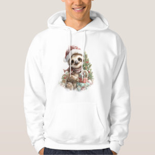 Luiaard Shirt Kerstmis Kerstman Hoed