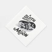 Luiaard Shirt Safari Kerstman Servet (Hoek)