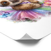 Luiaard Shirt Safari Rainbow Summer Poster (Hoek)